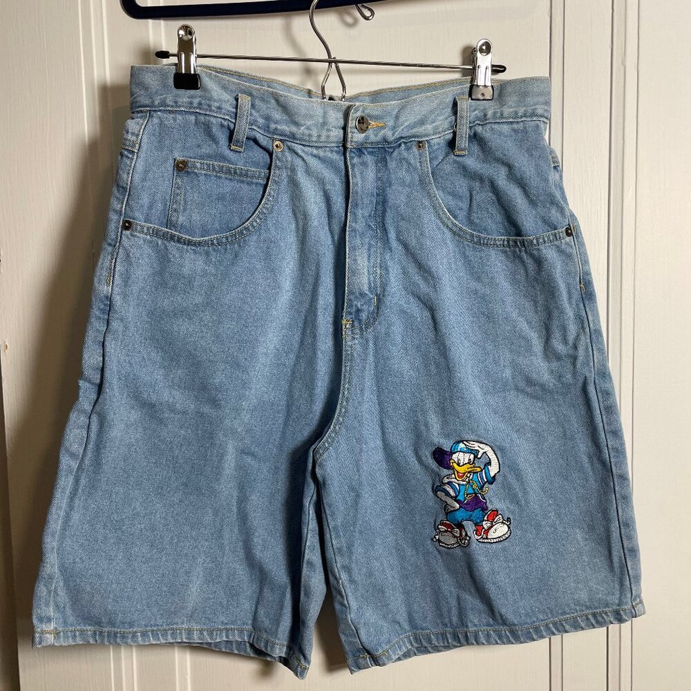Vintage Donald Duck Denim Shorts by Jerry Leigh
